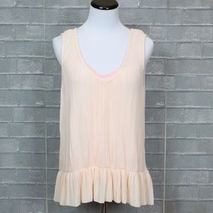 Anthro Michael Stars Accordion Flounce Peplum M